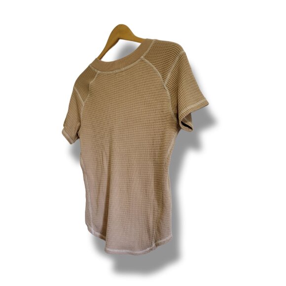 🌿​BKE Women's Small Beige Waffle Knit Short Sleeve Casual Top - Picture 8 of 12